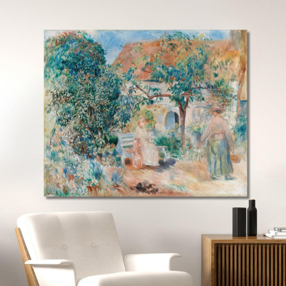 Al Giardino In Bretagna Pierre-Auguste Renoir par151 quadro stampato su tela