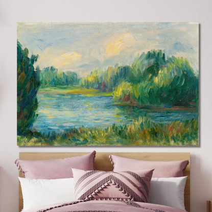 Lungofiume Pierre-Auguste Renoir par165 quadro stampato su tela
