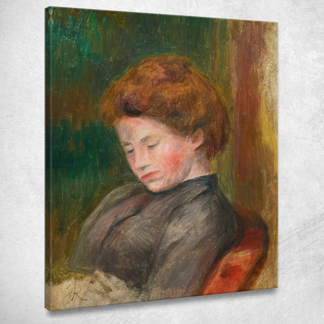 Busto Di Donna Pierre-Auguste Renoir par175 quadro stampato su tela Busto Di Donna Pierre-Auguste Renoir par175 quadro stampato su tela