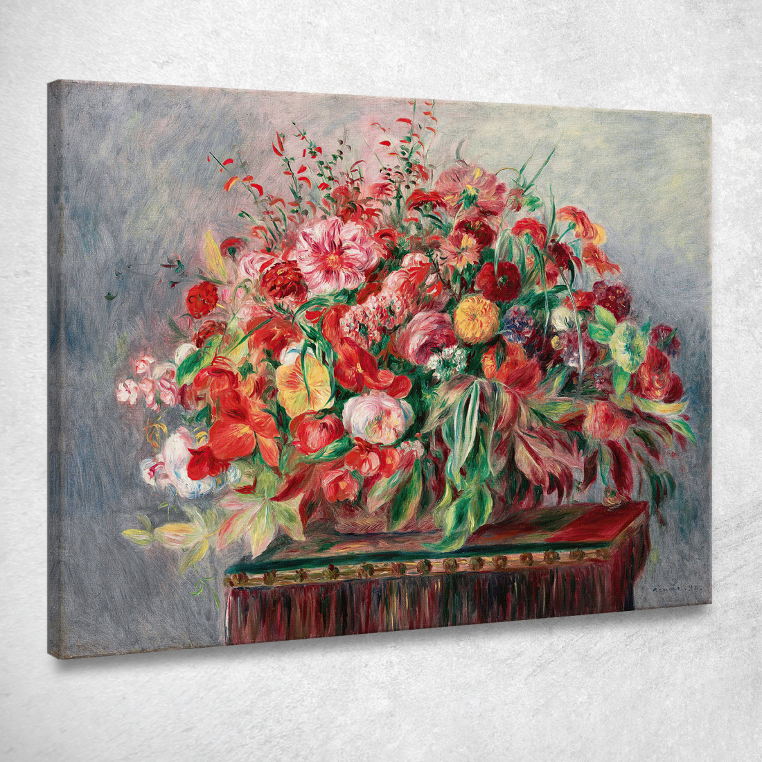 Cesto Di Fiori Pierre-Auguste Renoir par193 quadro stampato su tela Cesto Di Fiori Pierre-Auguste Renoir par193 quadro stampato su tela
