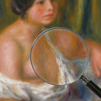 Donna In Blu Pierre-Auguste Renoir par215 quadro stampato su tela