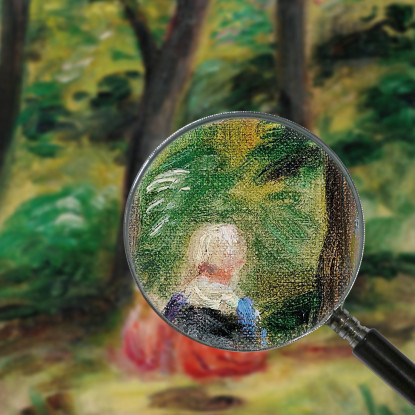 Donna E Bambino In Un Paesaggio Pierre-Auguste Renoir par216 quadro stampato su tela