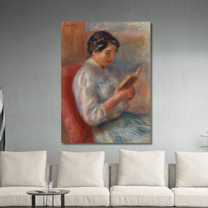 Lettura Della Donna Pierre-Auguste Renoir par219 quadro stampato su tela
