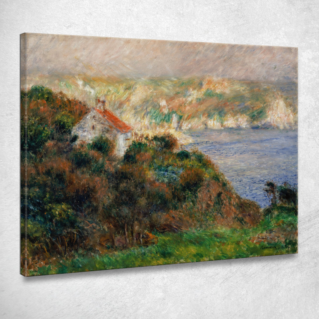Nebbia Su Guernsey Nebbia Su Guernsey Pierre-Auguste Renoir par230 quadro stampato su tela Nebbia Su Guernsey Nebbia Su Guernsey Pierre-Auguste Renoir par230 quadro stampato su tela