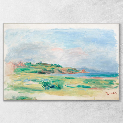 Scogliere Verdi Del Mare Del Golfo Pierre-Auguste Renoir par250 quadro stampato su tela