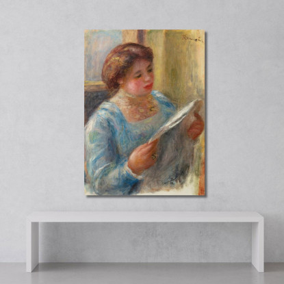 Lettura Della Giovane Donna Pierre-Auguste Renoir par268 quadro stampato su tela