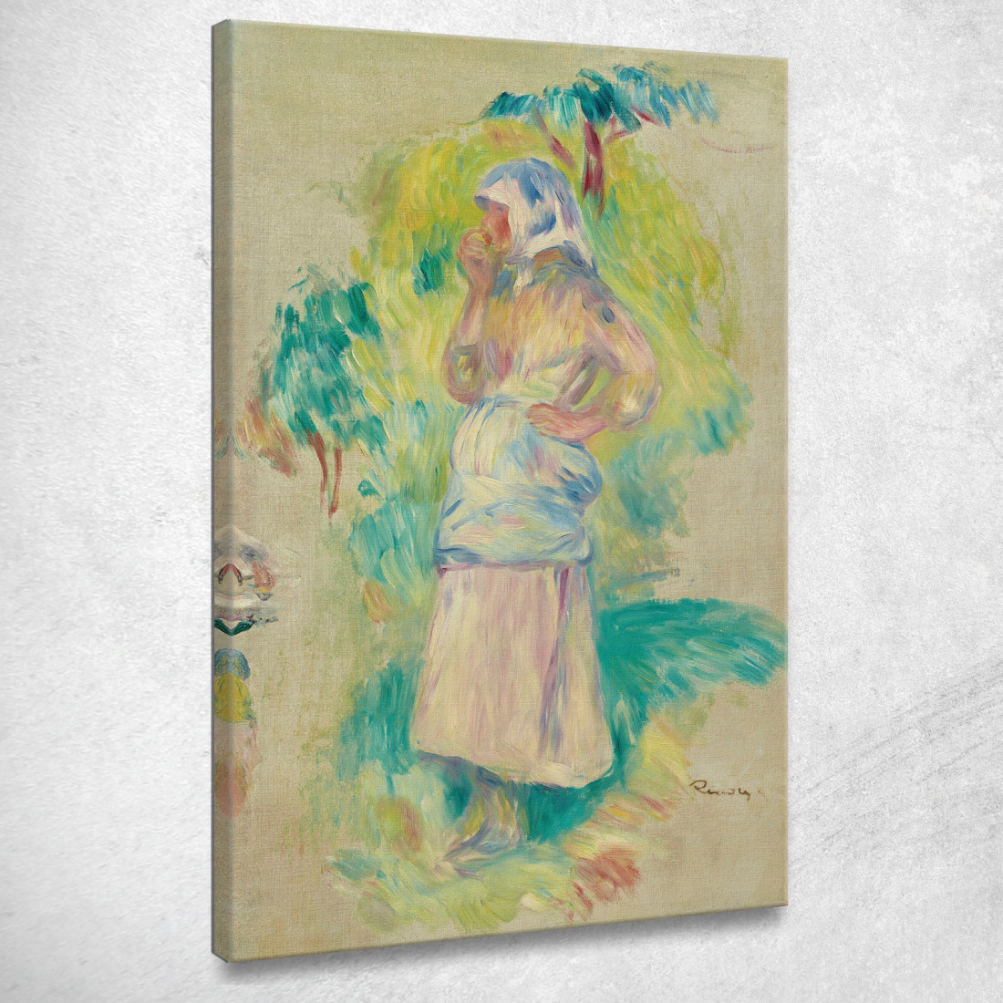 Giovane Contadina Che Mangia Una Mela Gabrielle Dufour Pierre-Auguste Renoir par275 quadro stampato su tela Giovane Contadina Che Mangia Una Mela Gabrielle Dufour Pierre-Auguste Renoir par275 quadro stampato su tela