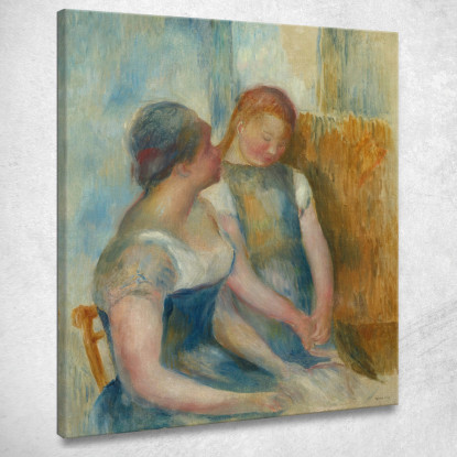 La Conversazione Pierre-Auguste Renoir par279 quadro stampato su tela