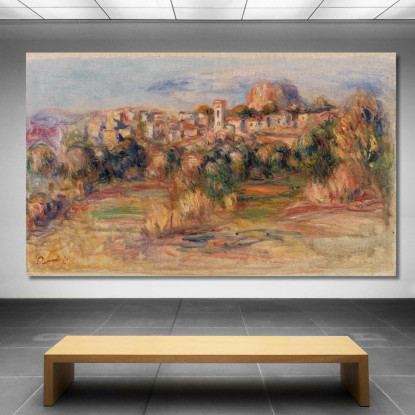 Paesaggio La Gaude Paesaggio La Gaude Pierre-Auguste Renoir par302 quadro stampato su tela