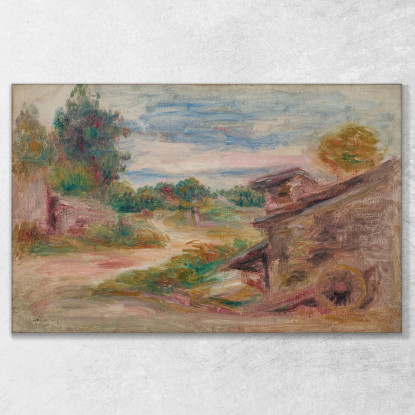 Il Sentiero Del Villaggio Pierre-Auguste Renoir par310 quadro stampato su tela