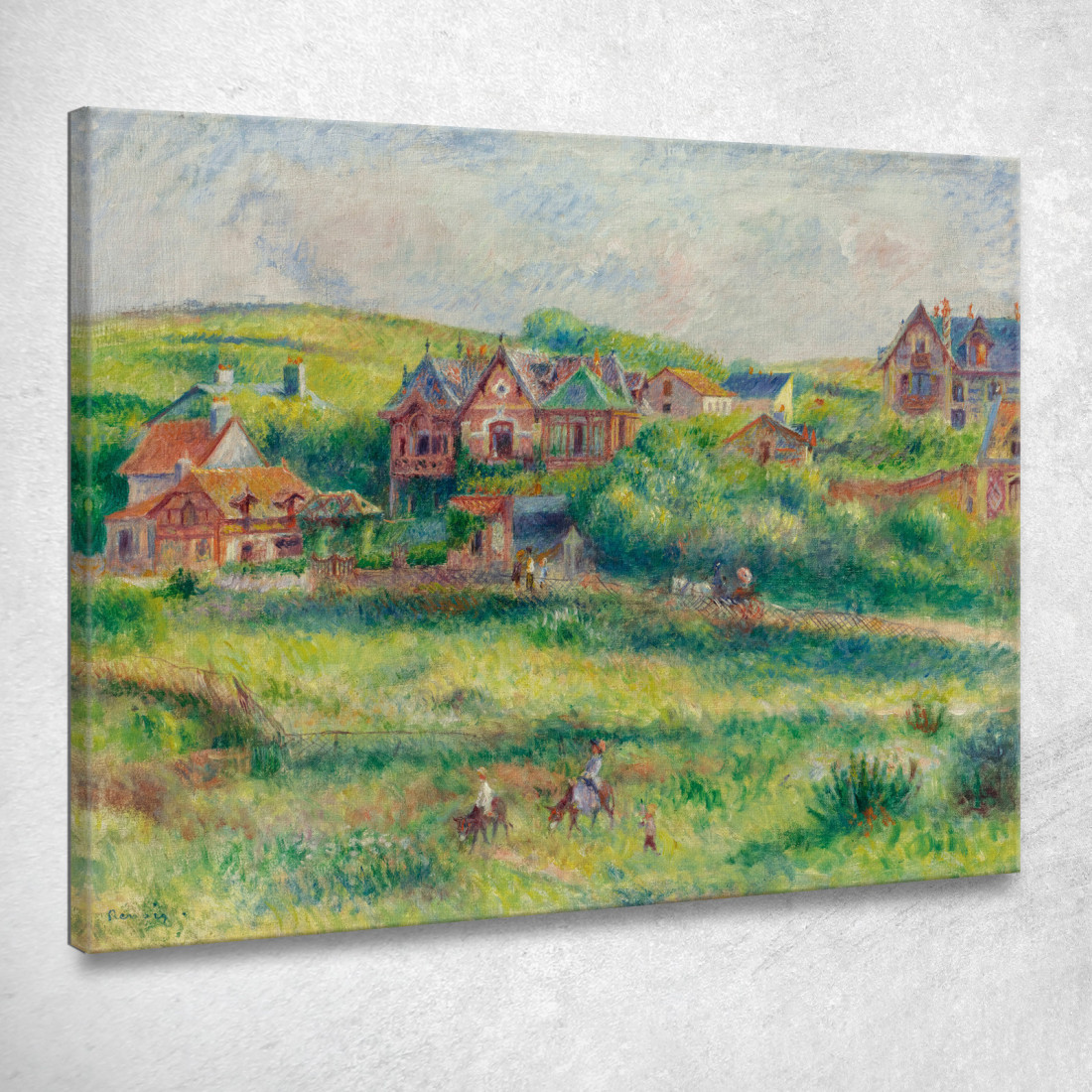 Lo Chalet Di Blanche Pierson A Pourville Pierre-Auguste Renoir par311 quadro stampato su tela