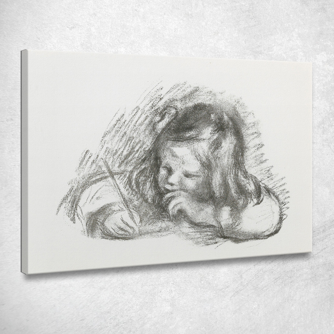 Il Ragazzino Con Il Portapenne Claude Renoir Che Scrive Pierre-Auguste Renoir par315 quadro stampato su tela Il Ragazzino Con Il Portapenne Claude Renoir Che Scrive Pierre-Auguste Renoir par315 quadro stampato su tela