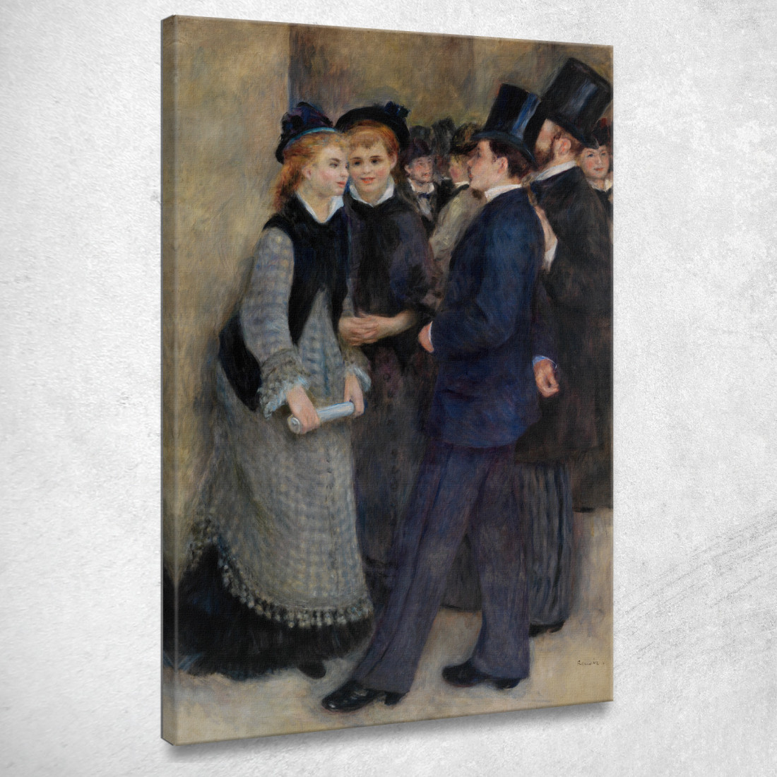 Uscendo Dal Conservatorio Pierre-Auguste Renoir par319 quadro stampato su tela Uscendo Dal Conservatorio Pierre-Auguste Renoir par319 quadro stampato su tela