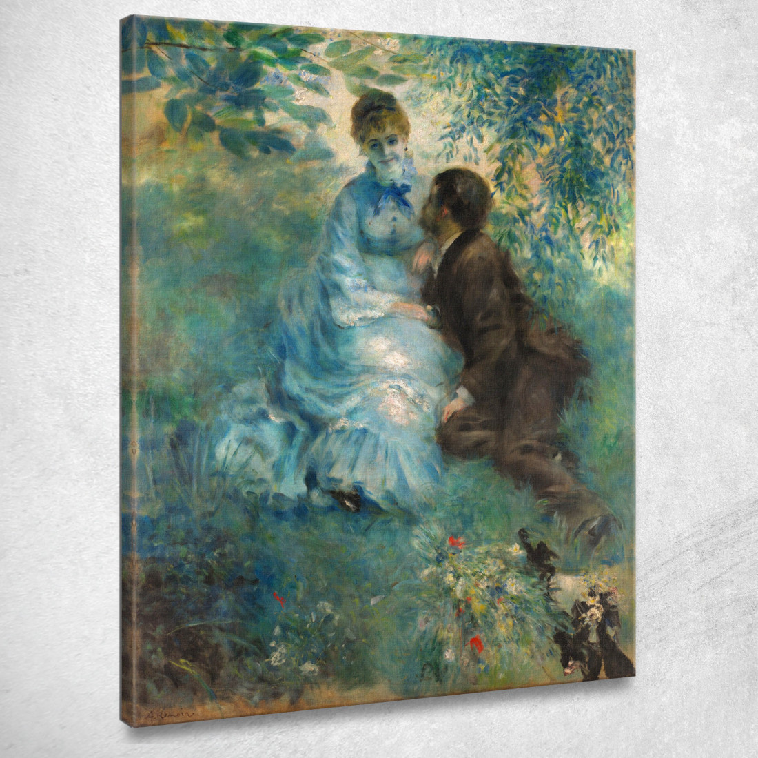 Amanti Pierre-Auguste Renoir par327 quadro stampato su tela Amanti Pierre-Auguste Renoir par327 quadro stampato su tela