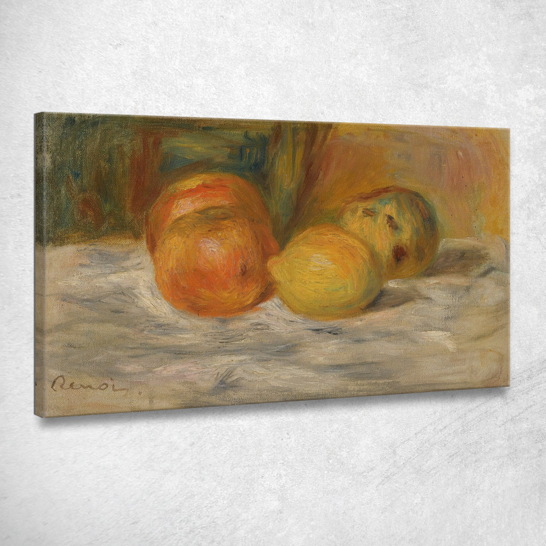 Natura Morta Con Frutta Pierre-Auguste Renoir par350 quadro stampato su tela Natura Morta Con Frutta Pierre-Auguste Renoir par350 quadro stampato su tela
