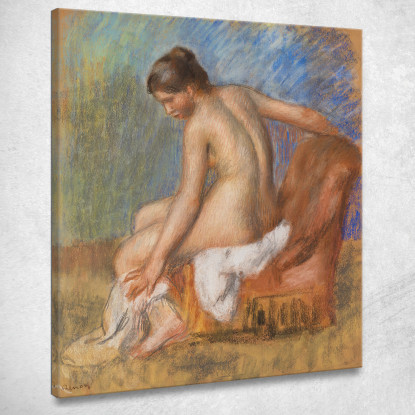 Nudo Sulla Sedia Pierre-Auguste Renoir par361 quadro stampato su tela