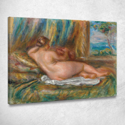 Nudo Sdraiato Odalisca Sdraiata Pierre-Auguste Renoir par362 quadro stampato su tela