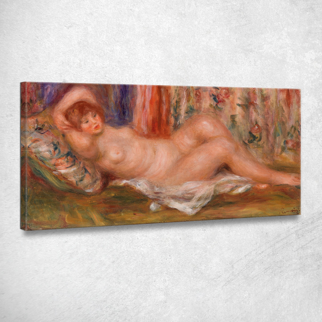 Donna Nuda Sdraiata Pierre-Auguste Renoir par368 quadro stampato su tela Donna Nuda Sdraiata Pierre-Auguste Renoir par368 quadro stampato su tela