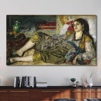 Odalisca Pierre-Auguste Renoir par372 quadro stampato su tela