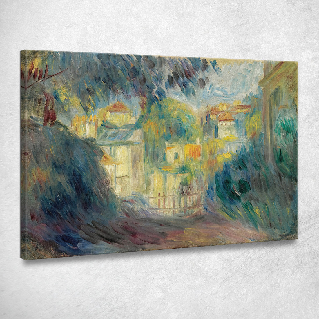 Paesaggio Pierre-Auguste Renoir par391 quadro stampato su tela Paesaggio Pierre-Auguste Renoir par391 quadro stampato su tela