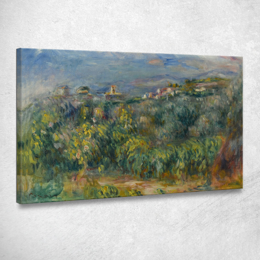 Paesaggi Della Provenza Cagnes Pierre-Auguste Renoir par392 quadro stampato su tela Paesaggi Della Provenza Cagnes Pierre-Auguste Renoir par392 quadro stampato su tela
