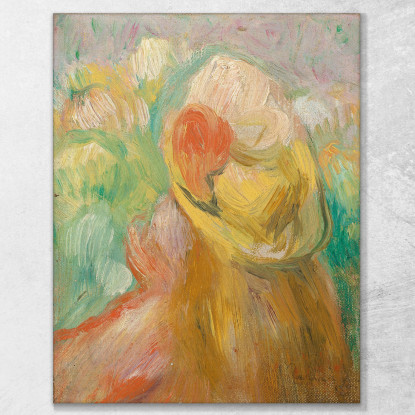 Bambina Con Cappello Giallo Pierre-Auguste Renoir par397 quadro stampato su tela
