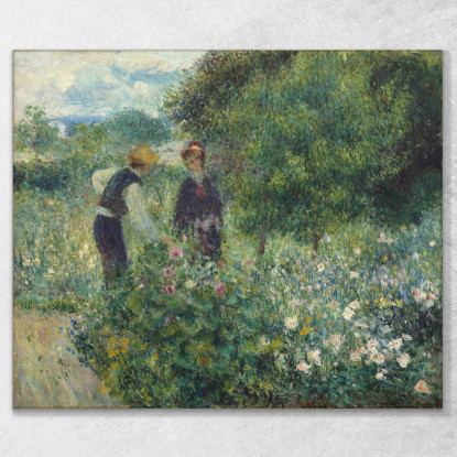 Raccogliere Fiori Pierre-Auguste Renoir par400 quadro stampato su tela