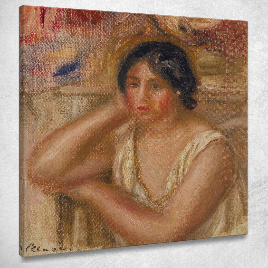 Ritratto Di Gabriele Pierre-Auguste Renoir par410 quadro stampato su tela Ritratto Di Gabriele Pierre-Auguste Renoir par410 quadro stampato su tela