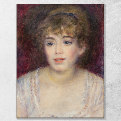 Ritratto Di Jeanne Samary Pierre-Auguste Renoir par411 quadro stampato su tela