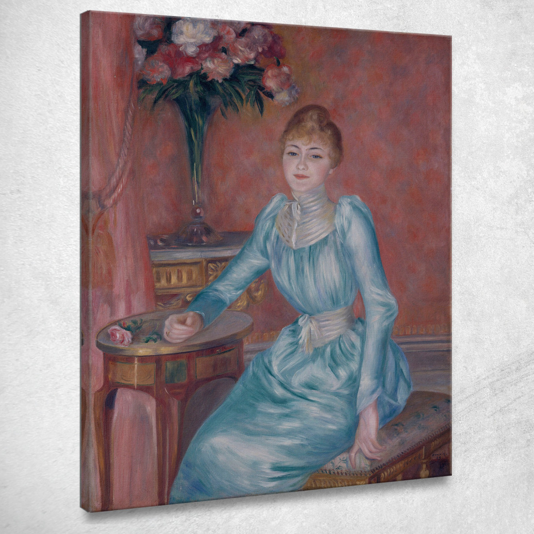Ritratto Di Madame De Bonnieres Pierre-Auguste Renoir par414 quadro stampato su tela Ritratto Di Madame De Bonnieres Pierre-Auguste Renoir par414 quadro stampato su tela