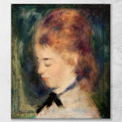 Ritratto Di Una Donna Pierre-Auguste Renoir par418 quadro stampato su tela