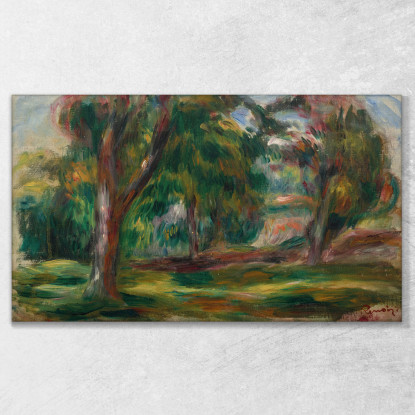 Prato E Alberi Pierre-Auguste Renoir par424 quadro stampato su tela