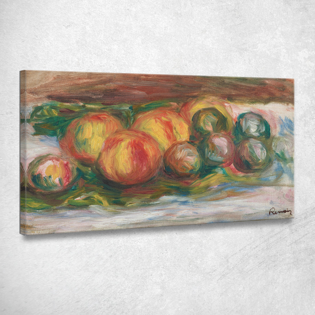 Pesche E Prugne Pierre-Auguste Renoir par426 quadro stampato su tela Pesche E Prugne Pierre-Auguste Renoir par426 quadro stampato su tela