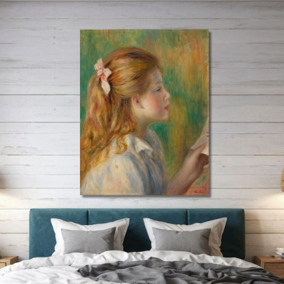 Leggere La Lezione Pierre-Auguste Renoir par428 quadro stampato su tela