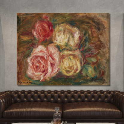 Rose 2 Pierre-Auguste Renoir par438 quadro stampato su tela