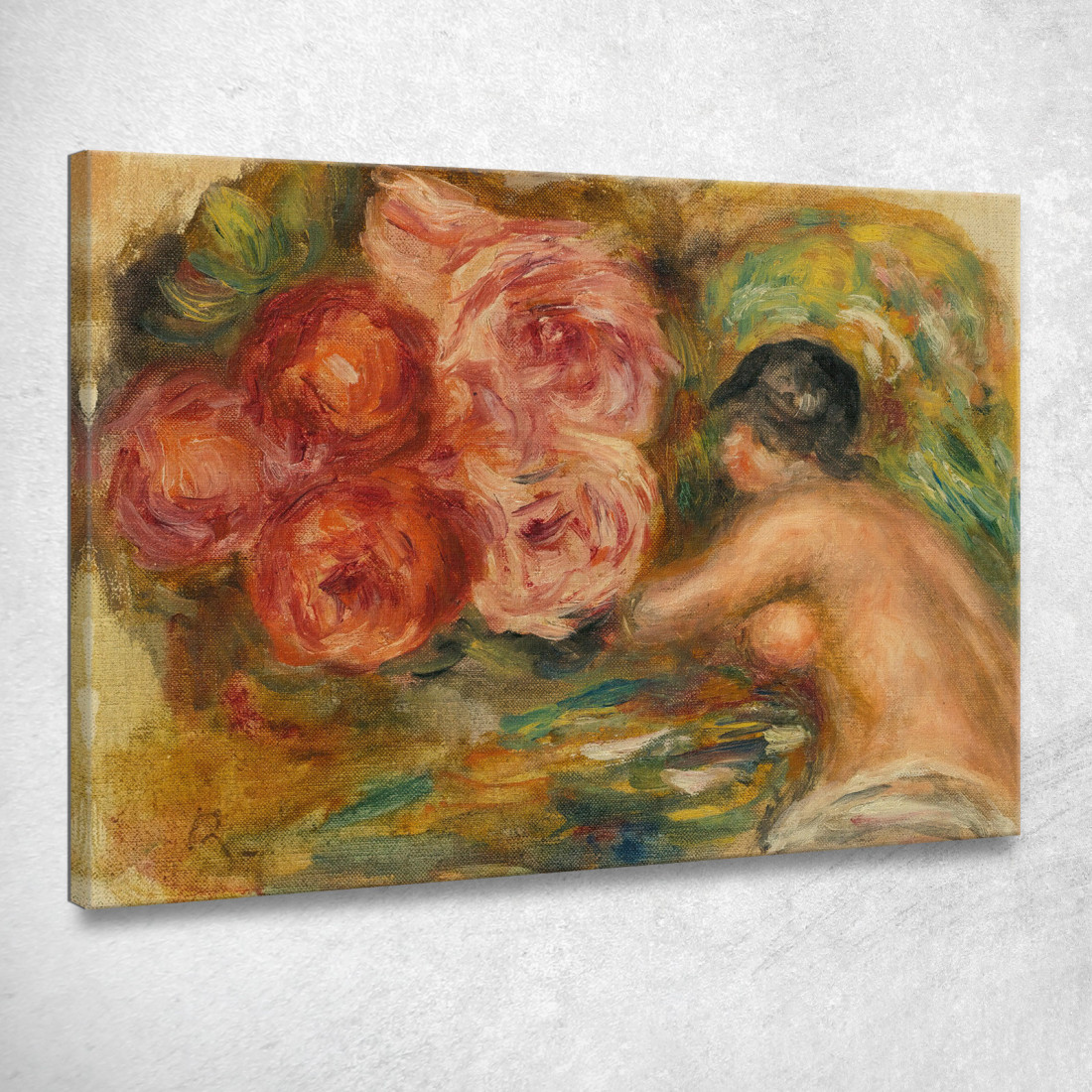 Rose E Studio Di Gabrielle Pierre-Auguste Renoir par439 quadro stampato su tela Rose E Studio Di Gabrielle Pierre-Auguste Renoir par439 quadro stampato su tela