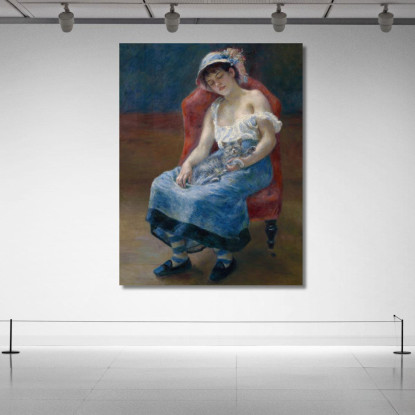 Ragazza Addormentata Pierre-Auguste Renoir par450 quadro stampato su tela