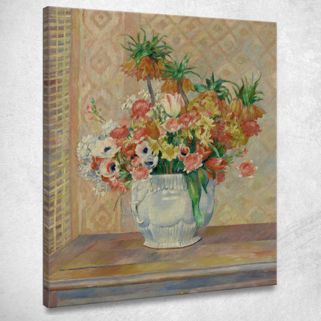 Fiori Di Natura Morta Pierre-Auguste Renoir par460 quadro stampato su tela Fiori Di Natura Morta Pierre-Auguste Renoir par460 quadro stampato su tela