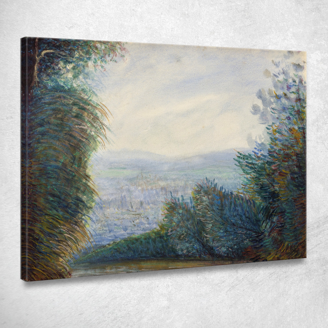 La Valle Di Auvers Sul Fiume Oise Pierre-Auguste Renoir par466 quadro stampato su tela