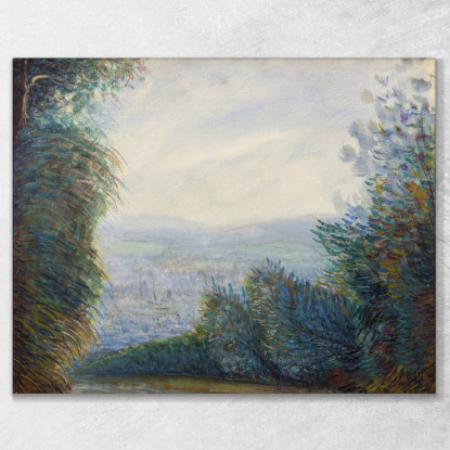 La Valle Di Auvers Sul Fiume Oise Pierre-Auguste Renoir par466 quadro stampato su tela