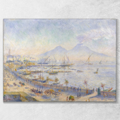 Il Golfo Di Napoli Pierre-Auguste Renoir par467 quadro stampato su tela
