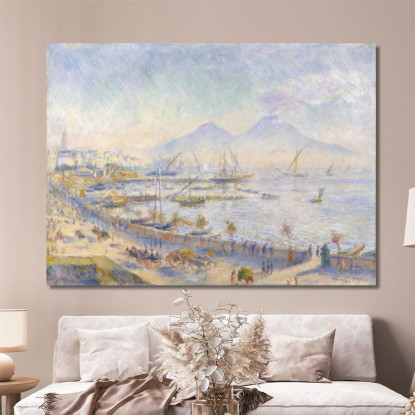 Il Golfo Di Napoli Pierre-Auguste Renoir par467 quadro stampato su tela