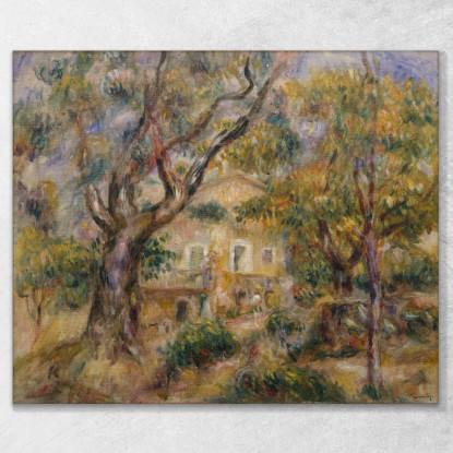 La Fattoria A Les Collettes Cagnes Pierre-Auguste Renoir par471 quadro stampato su tela