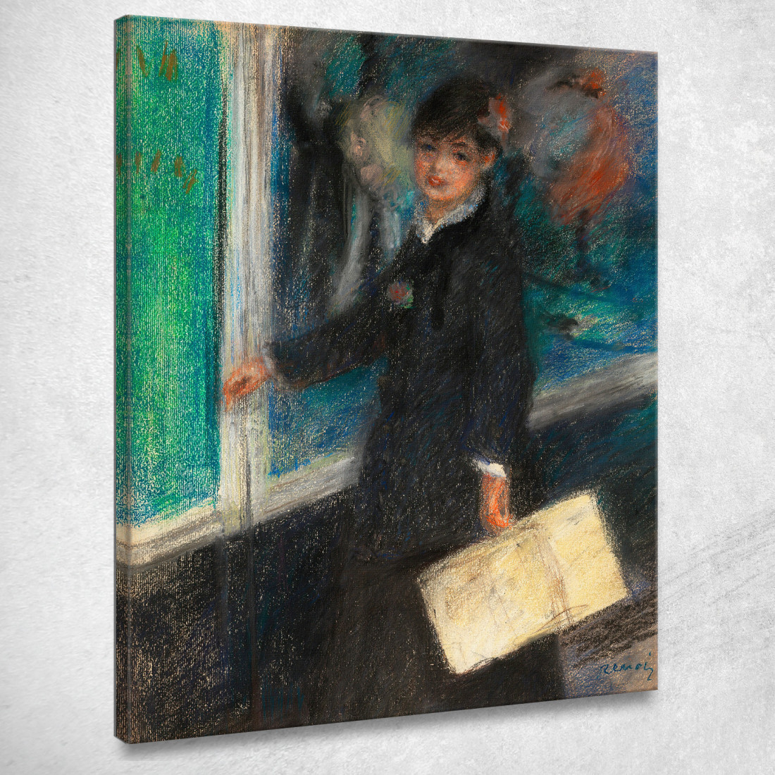 La Modista Pierre-Auguste Renoir par474 quadro stampato su tela La Modista Pierre-Auguste Renoir par474 quadro stampato su tela