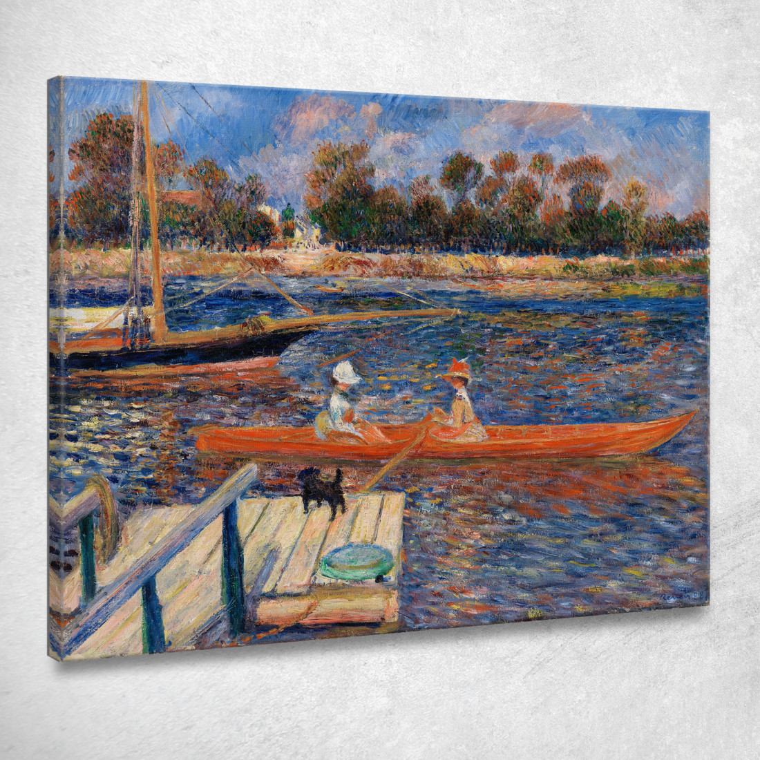 La Senna Ad Argenteuil Pierre-Auguste Renoir par476 quadro stampato su tela La Senna Ad Argenteuil Pierre-Auguste Renoir par476 quadro stampato su tela