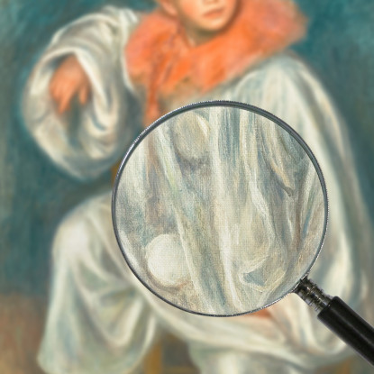 Il Pierrot Bianco Pierre-Auguste Renoir par480 quadro stampato su tela