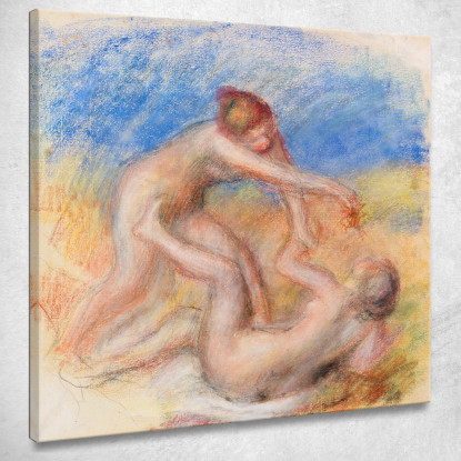 Due Nudi Pierre-Auguste Renoir par486 quadro stampato su tela