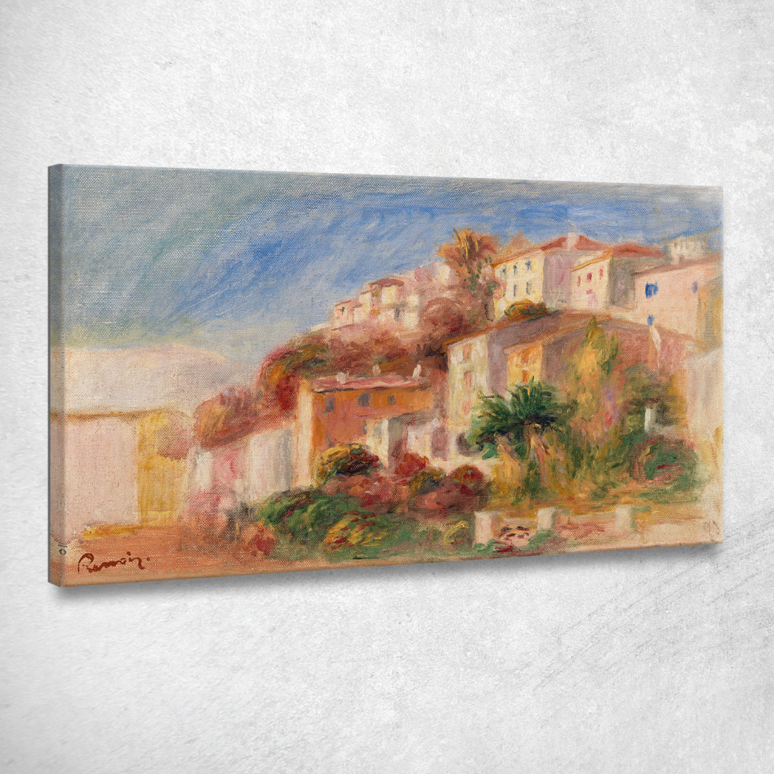 Vista Dal Giardino Dell'Ufficio Postale Di Cagnes Pierre-Auguste Renoir par500 quadro stampato su tela Vista Dal Giardino Dell'Ufficio Postale Di Cagnes Pierre-Auguste Renoir par500 quadro stampato su tela