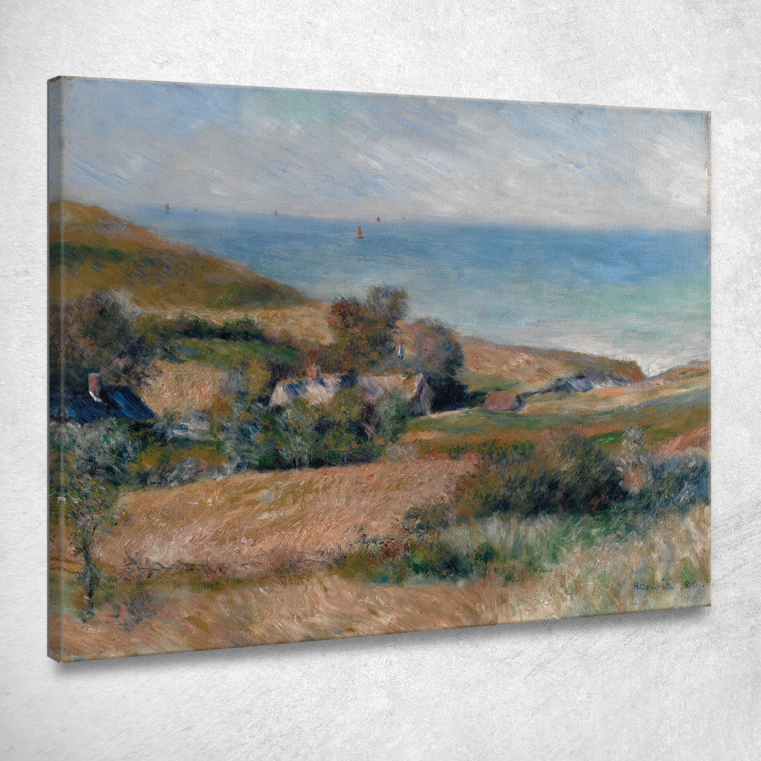 Vista Del Litorale Vicino A Wargemont In Normandia Pierre-Auguste Renoir par503 quadro stampato su tela Vista Del Litorale Vicino A Wargemont In Normandia Pierre-Auguste Renoir par503 quadro stampato su tela
