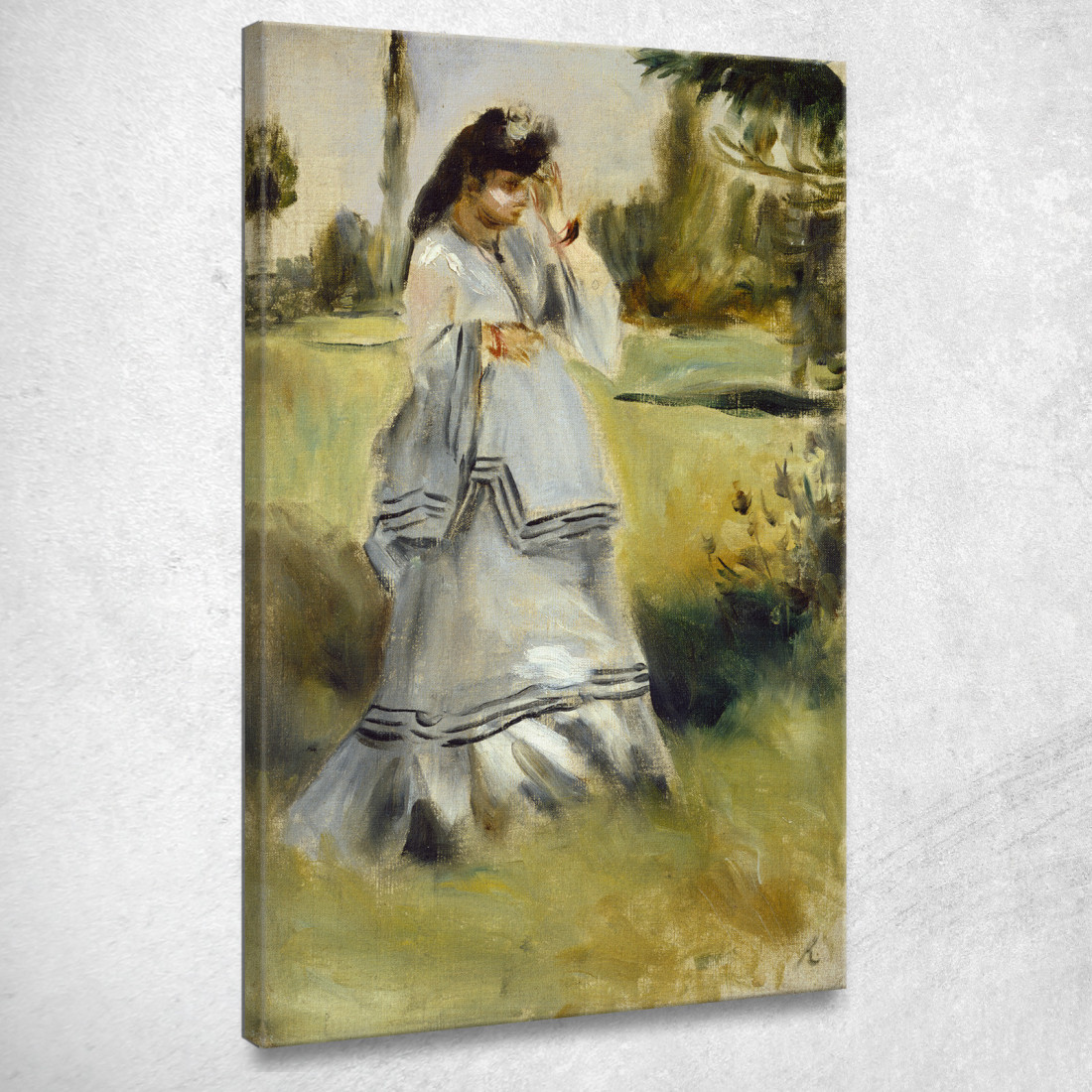 Donna In Un Parco Pierre-Auguste Renoir par510 quadro stampato su tela Donna In Un Parco Pierre-Auguste Renoir par510 quadro stampato su tela
